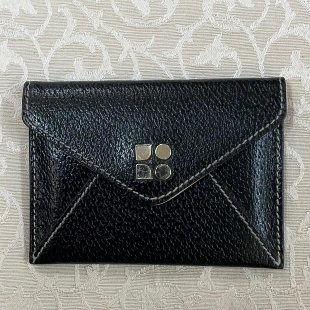 Kate Spade Baby New York Nicolette w original box‎  black leather coin preowned